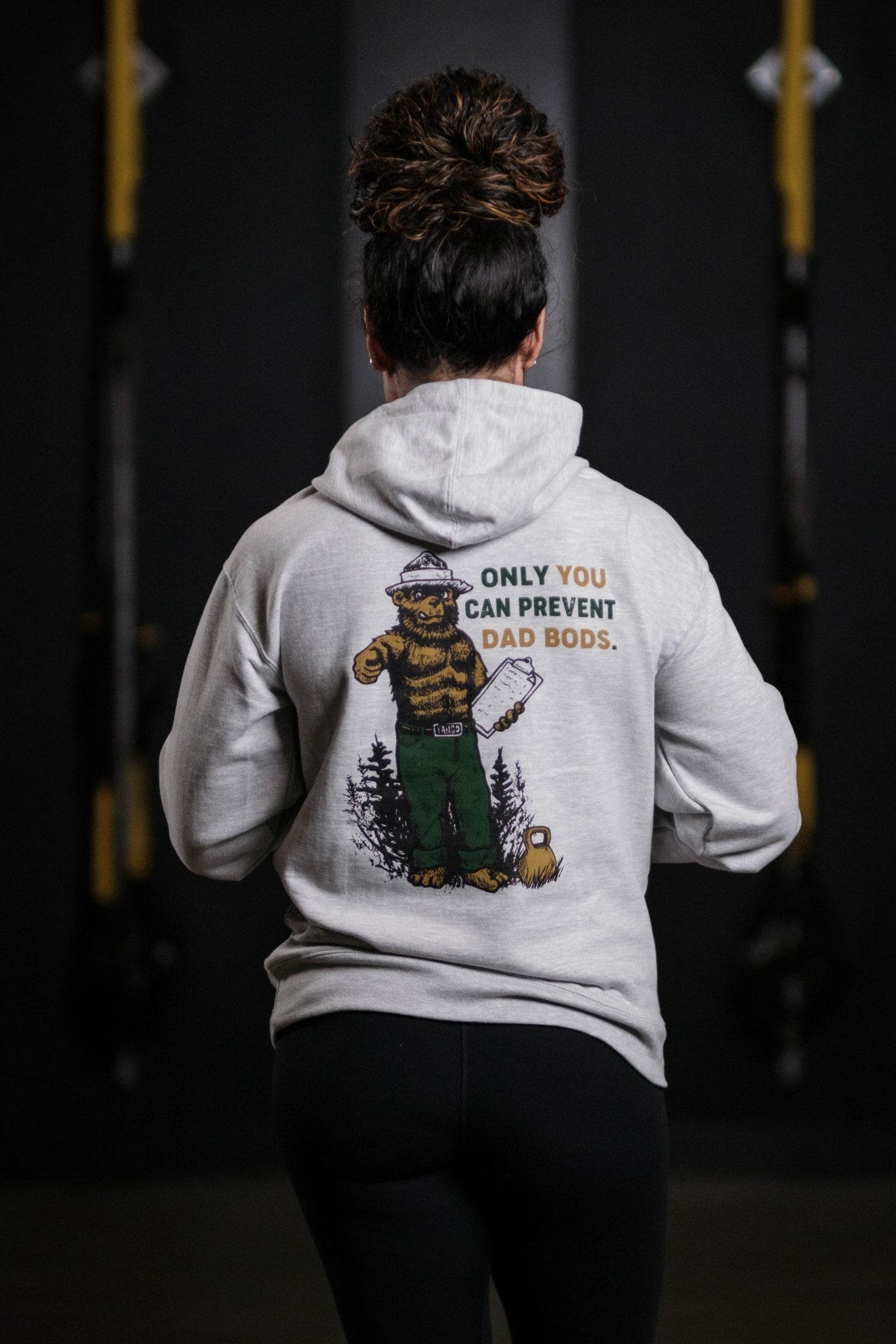 tango charlie - only you can prevent dad bod hoodie back
