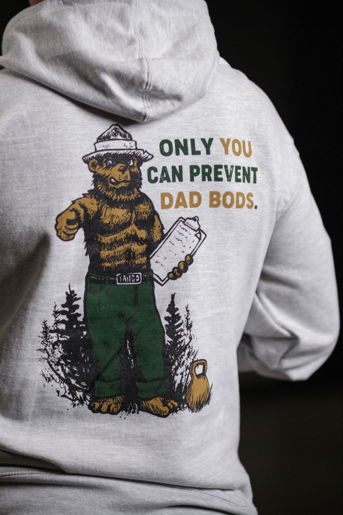 tango charlie - only you can prevent dad bod hoodie