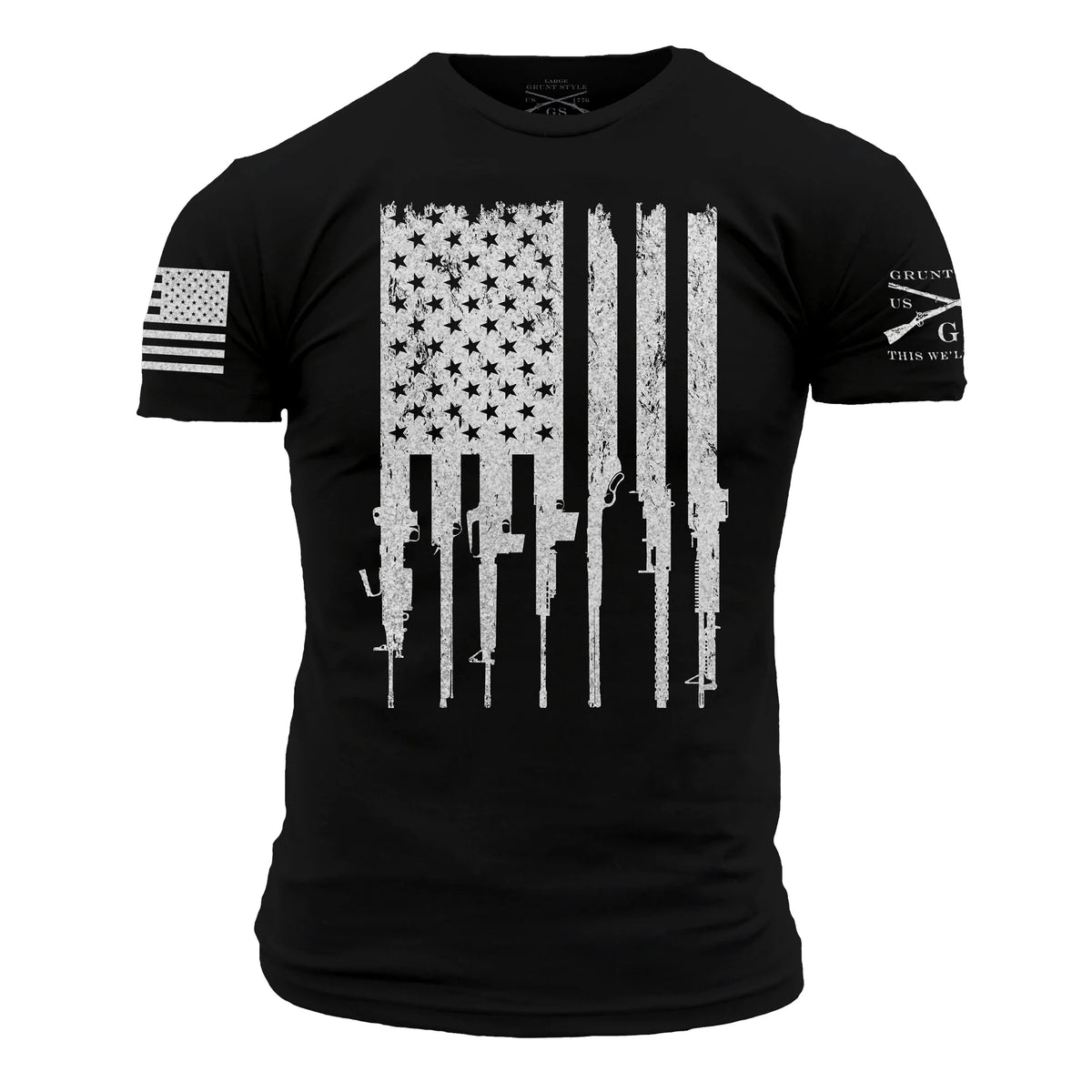 grunt style - rifle flag tee