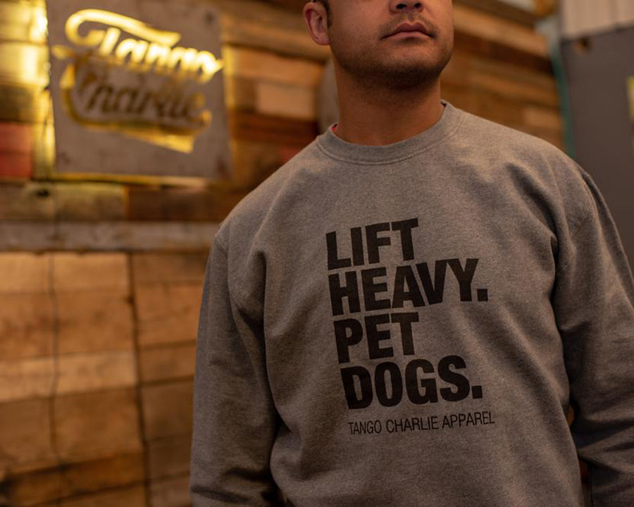 Lift Heavy, Pet Dogs Crewneck