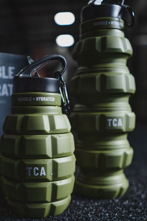 Green Humble + Hydrated 20oz Water Bottle