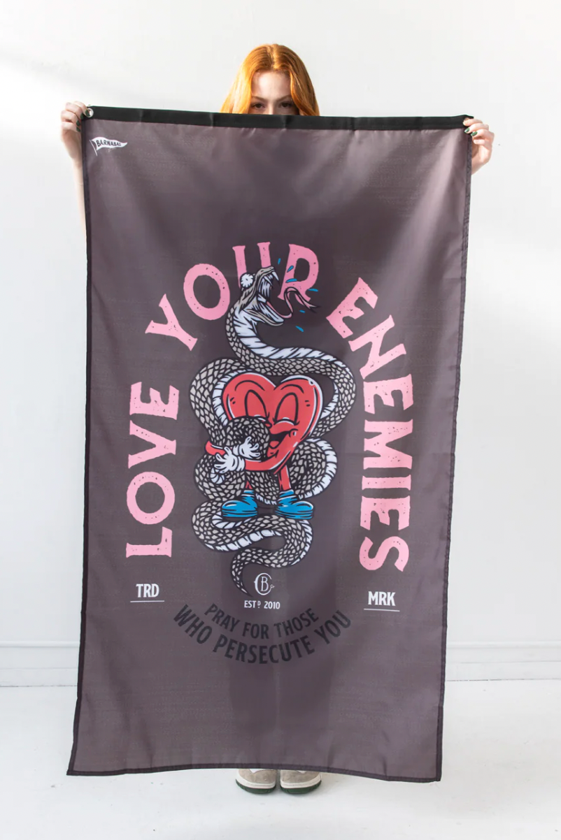 barnabas - love your enemies flag